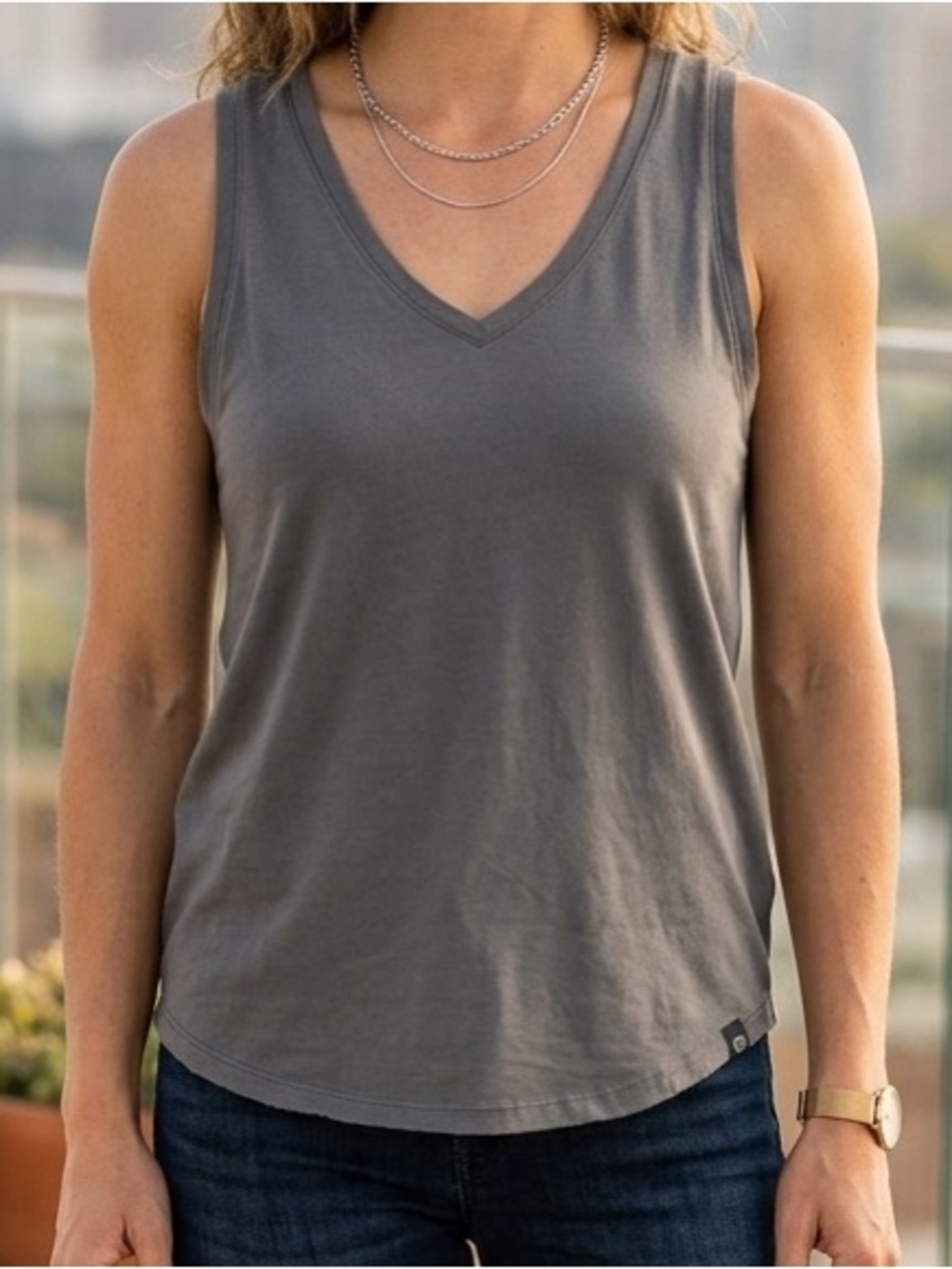 Hyba Sleeveless V-Neck Tank Top